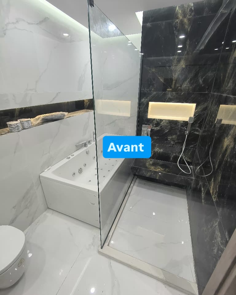 avant salle de bain
